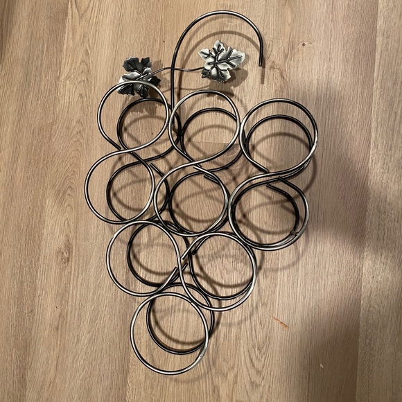 Other - Metallic Wine Holder Decorative